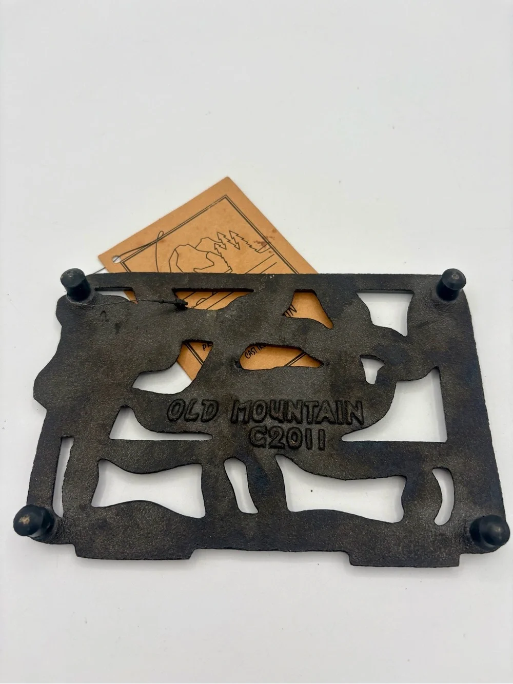 🐄NEW Old Mountain Cast Iron Trivet Cookware Cow 2011 Gift Christmas Birthday